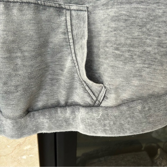 Roxy Mineral Wash Baggy Cropped Poncho Sweatshirt - Picture 2 of 4